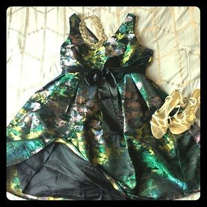 Brand New Watercolor Metallic Party Dress